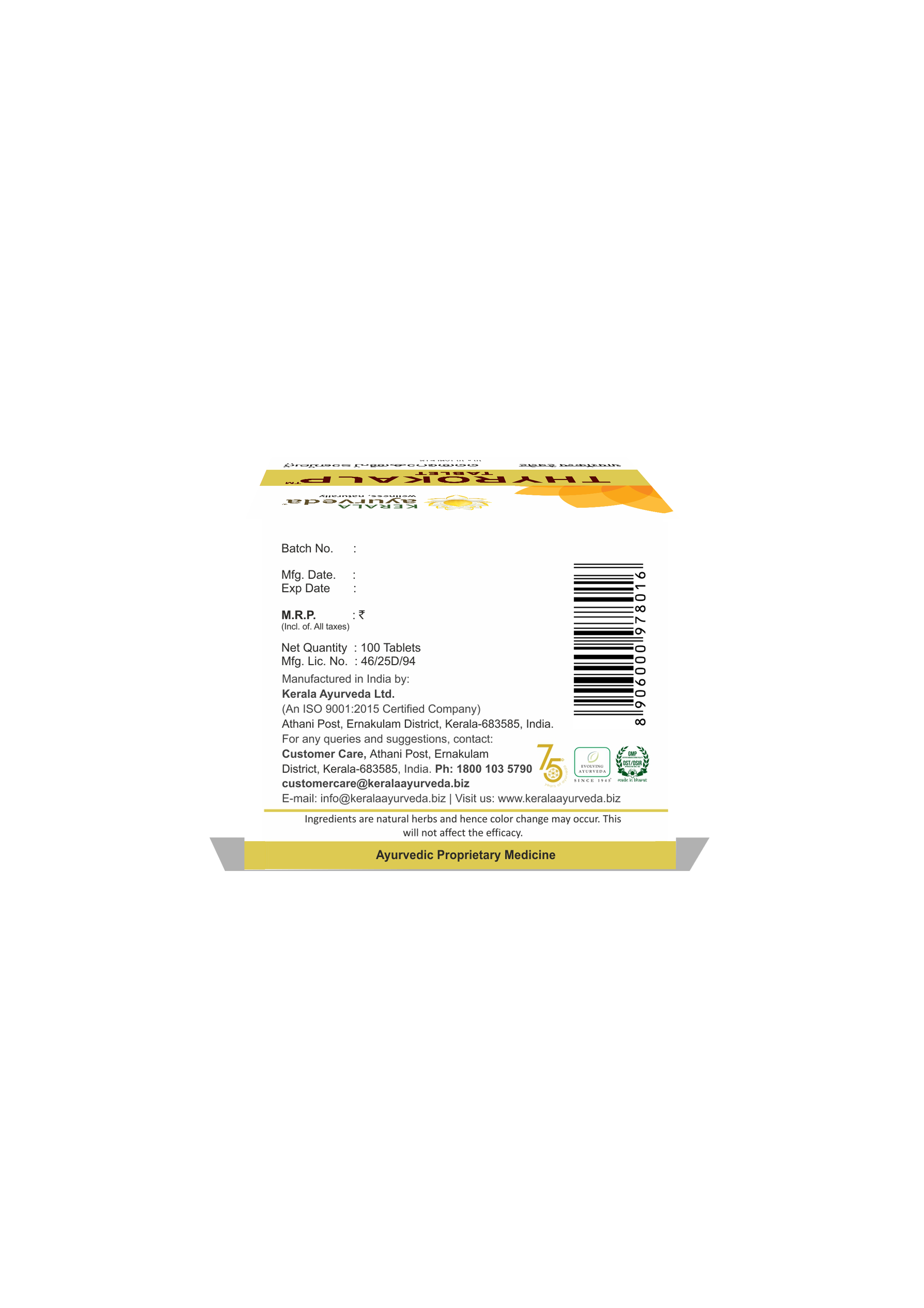 Thyrokalp Tablet (100 Nos)