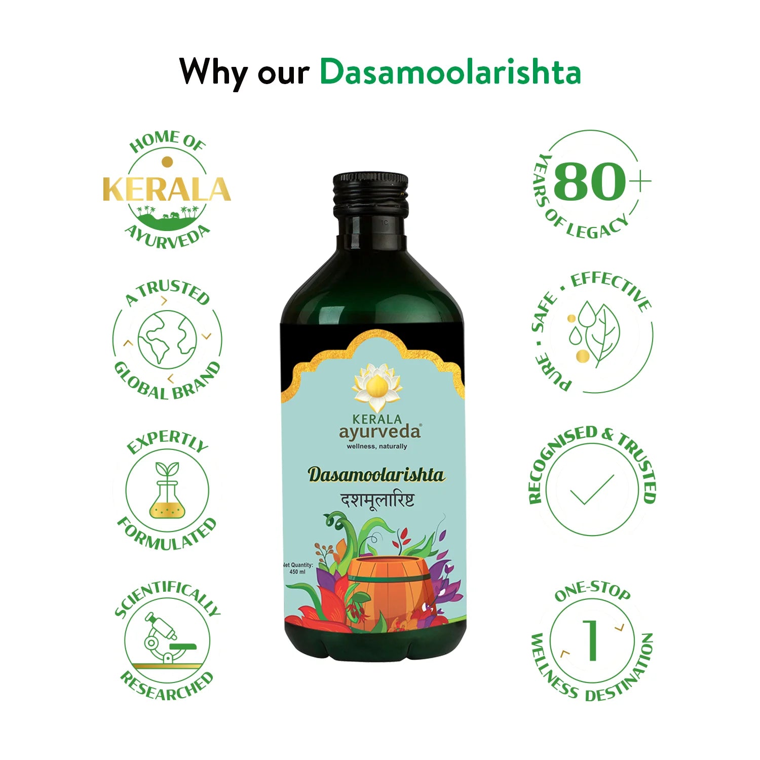 Dasamoolarishta Arishtam (450 ml)