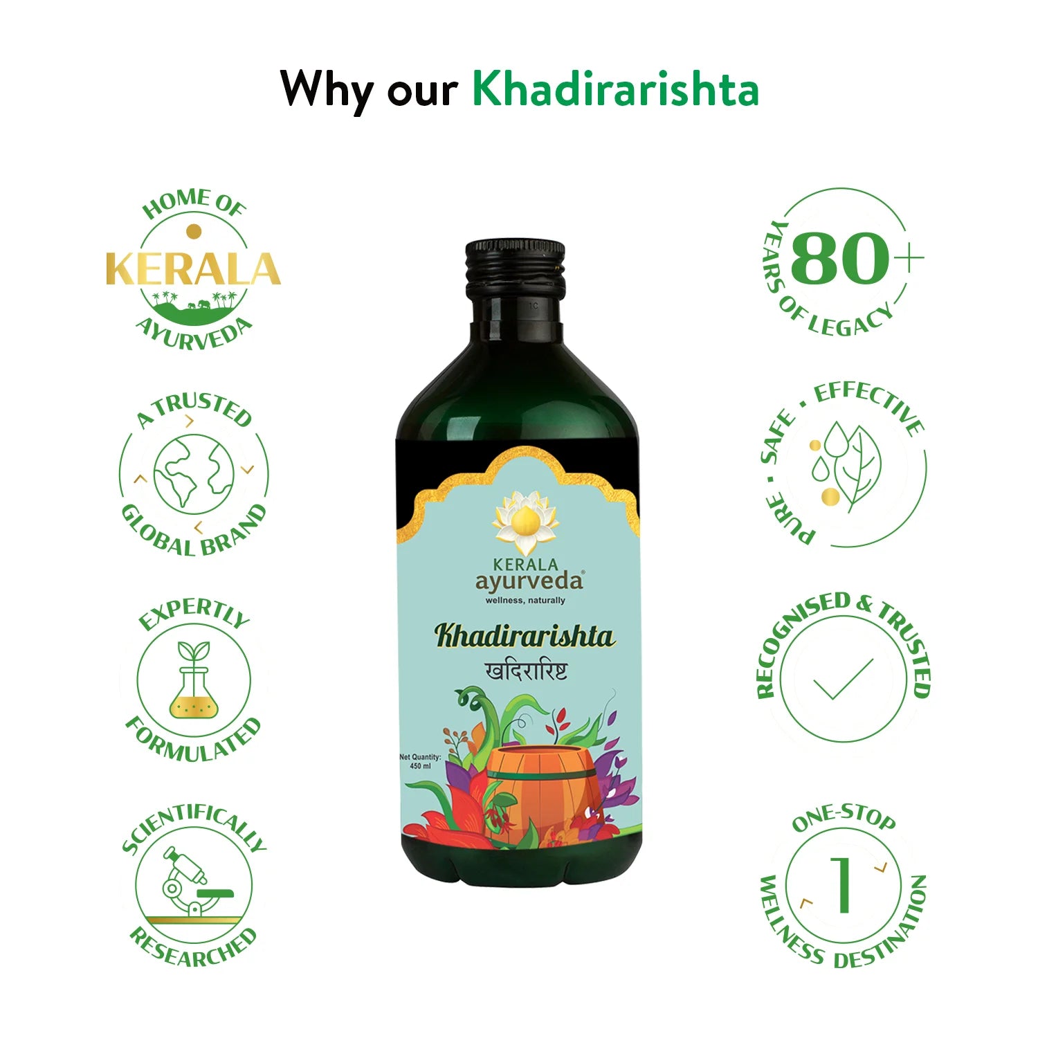 Khadirarishta Arishtam (450 ml)