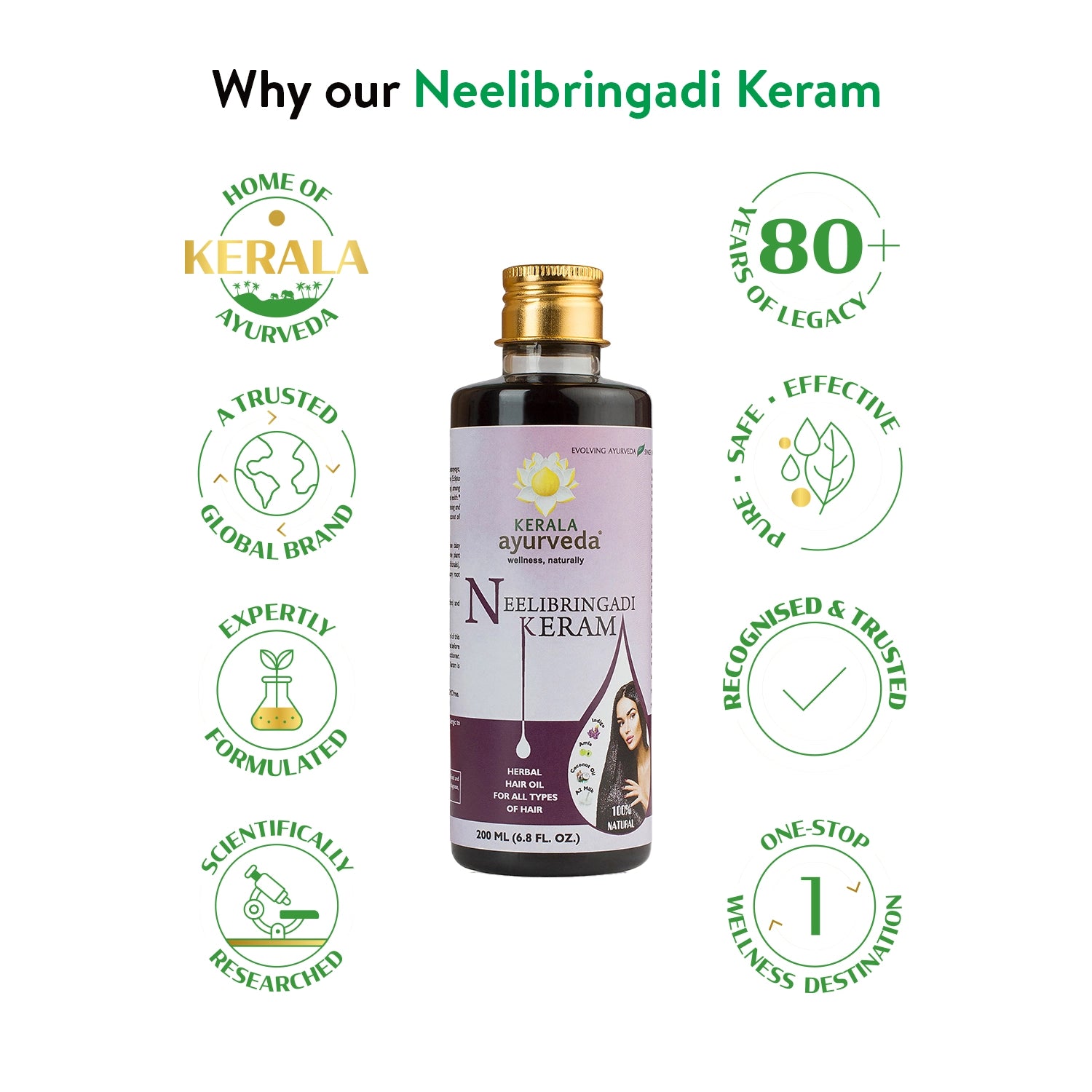 Neelibringadi Keram (Oil 200 ml)